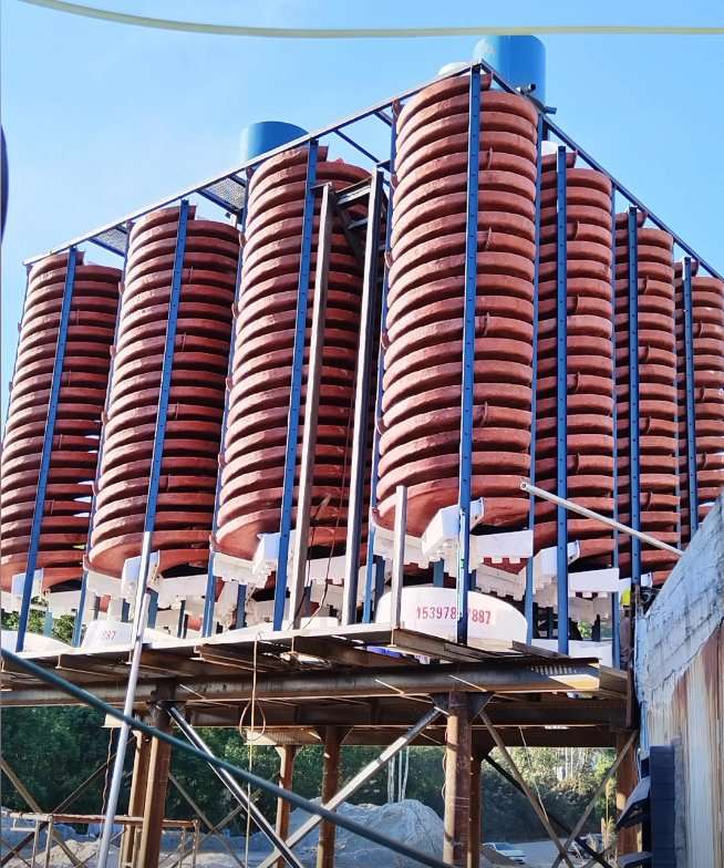 WSHT 6S спиральная лоток гравитационныйSeparator для обогащения мелкого золота, цинка, тантала, минералы обогащения спиральная лоток